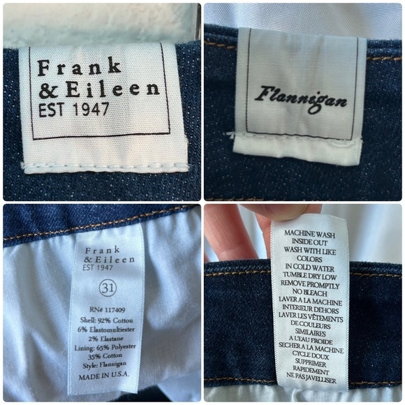 Frank & Eileen Flannigan Jeans 31 - Picture 15 of 15